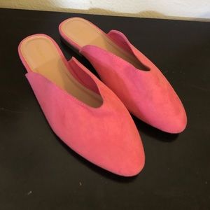 Pink mules